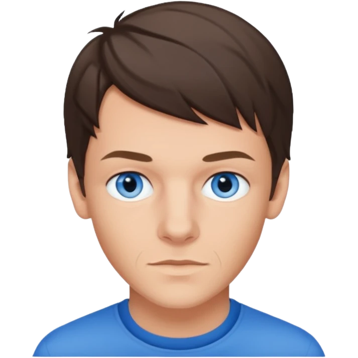 Louis Tomlinson with blue eyes emoji