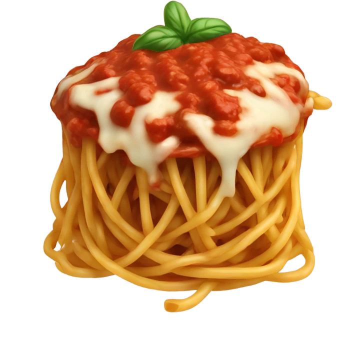 spaghetti à la sauce à la viande emoji