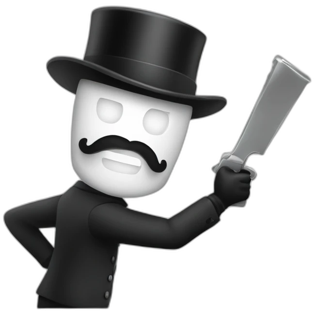 monopoly man as a robber emoji