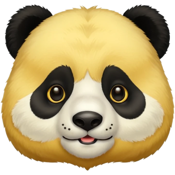 panda that is yellow-coloured emoji