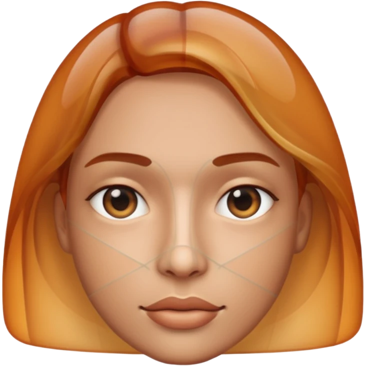 overlapping images, one realistic and one digital grid emoji