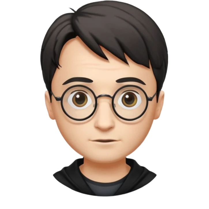 Harry Potter glasses with the scar and without the face emoji