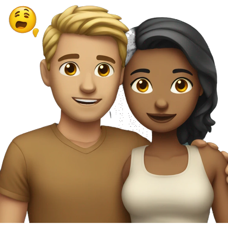 Girl with boyfriend  emoji