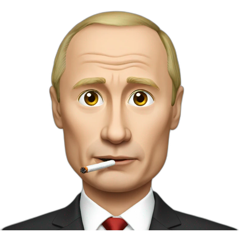 putin with sigaret emoji