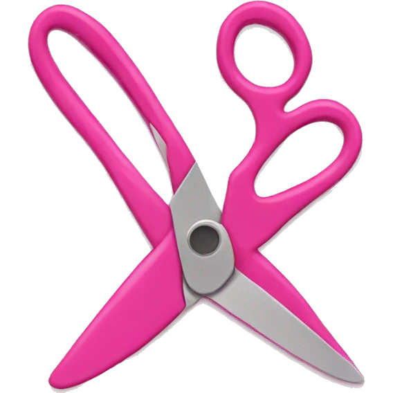 pink scissors emoji