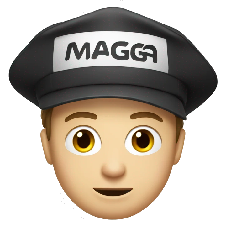 elon musk wearing a maga hat emoji