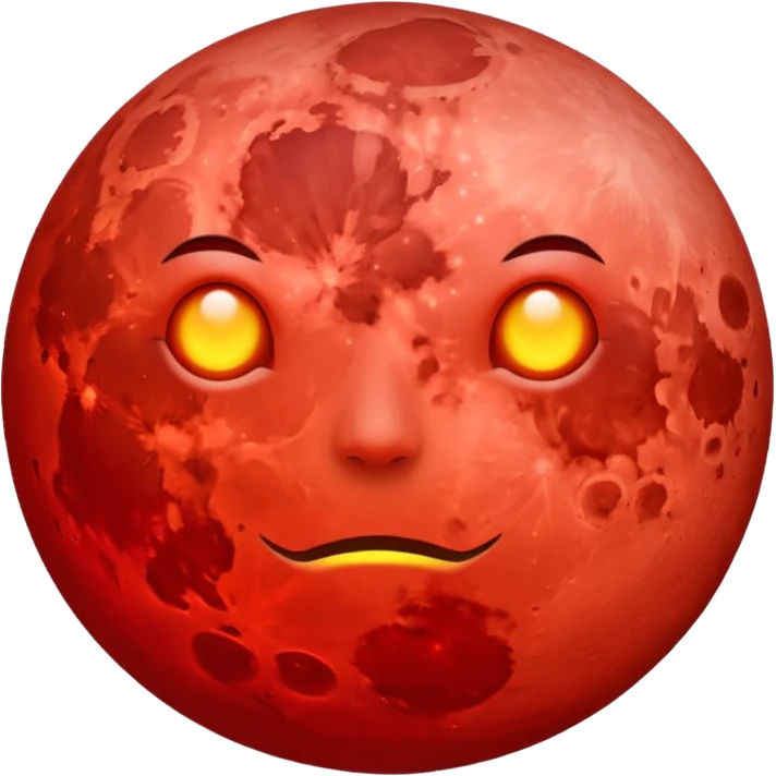 red moon emoji
