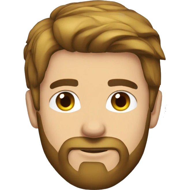 Men barba audifonos moreno y gamer emoji