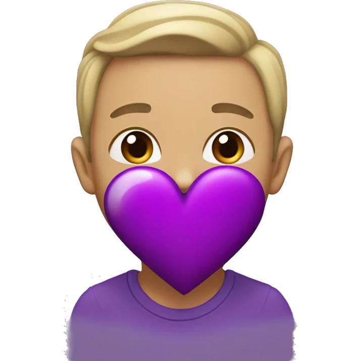 pala con corazon morado emoji