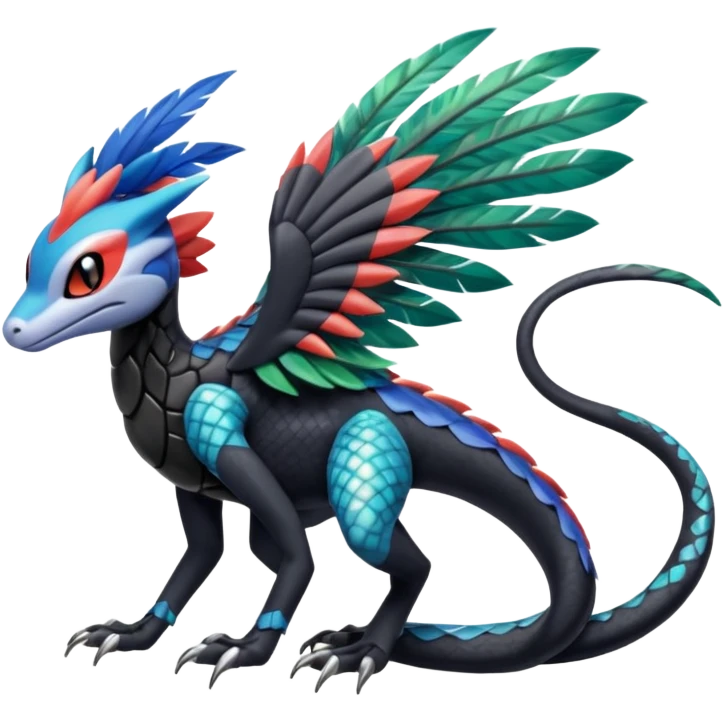 Meloetta-Salandit-Nargacuga-Pokémon-Fakémon-fusion-hybrid-creature emoji