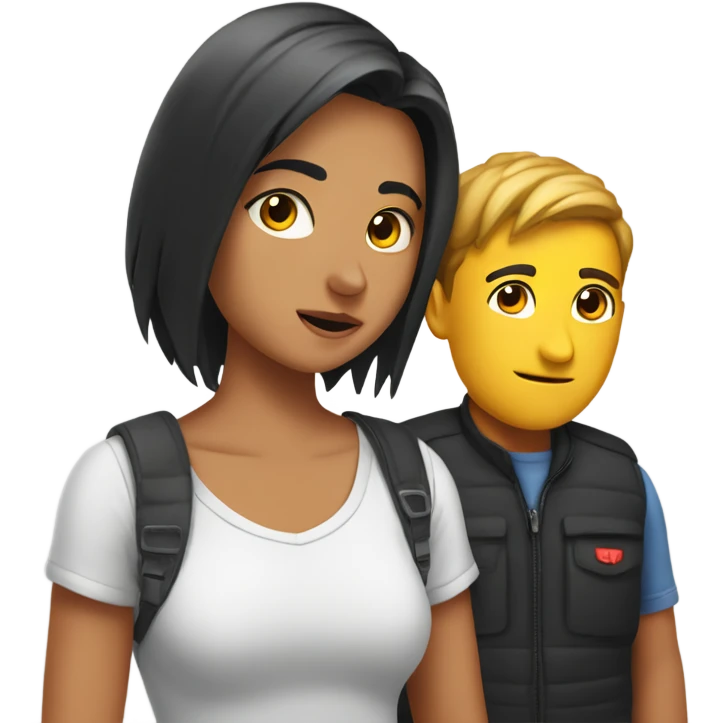 Bir and çocuk emoji