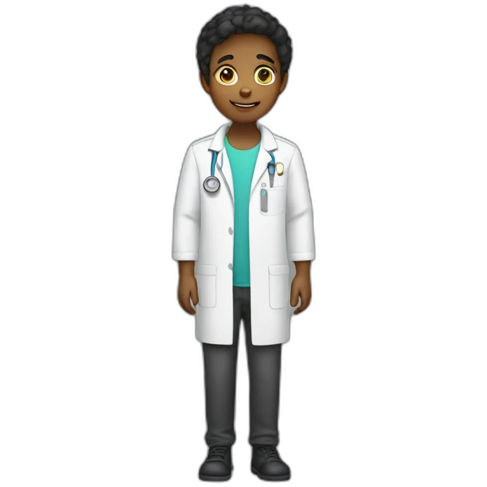 boy with lab suit emoji
