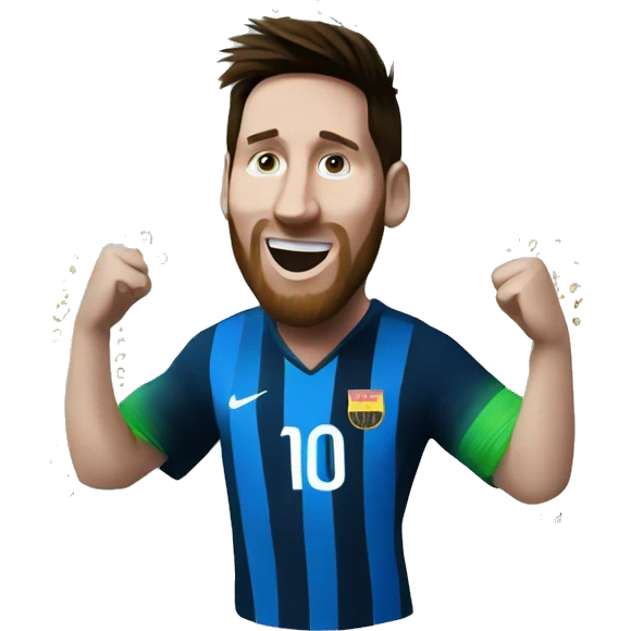 Messi winning world cup emoji
