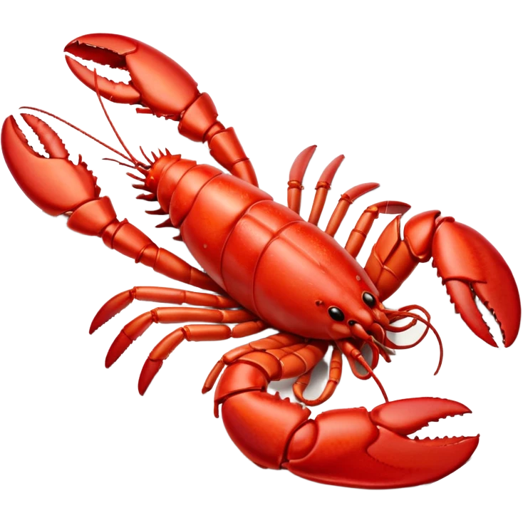 cooked lobster on a plate emoji