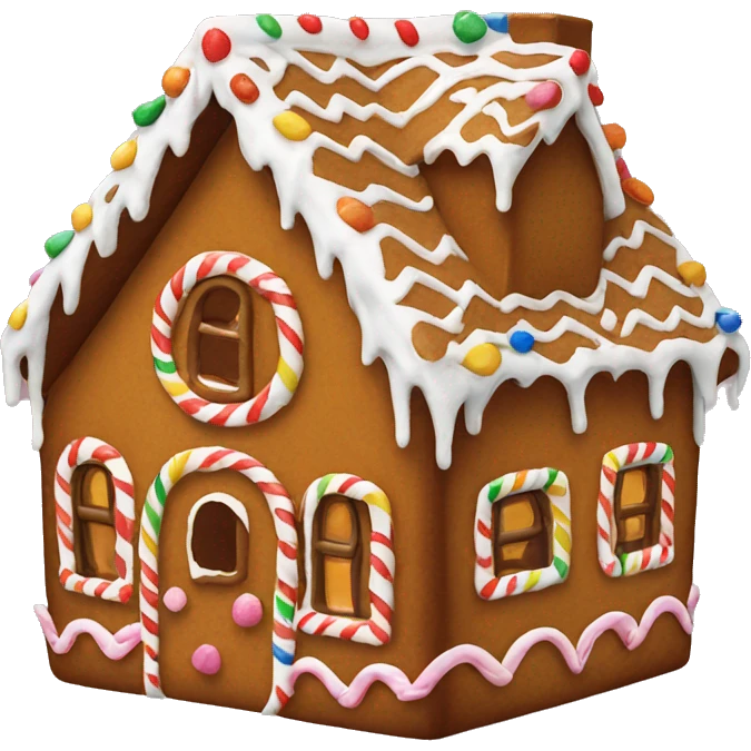 Gingerbread house emoji