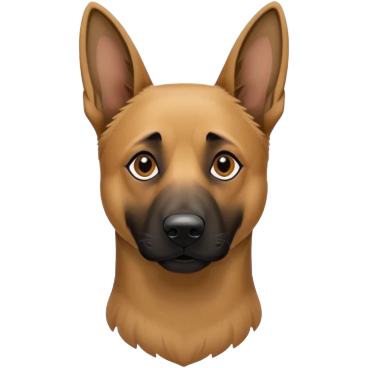 Belgian Malinois Dog that’s mixed with a German shepherd dog emoji