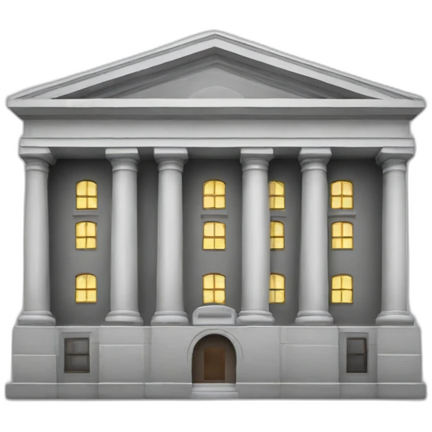 A bank building emoji