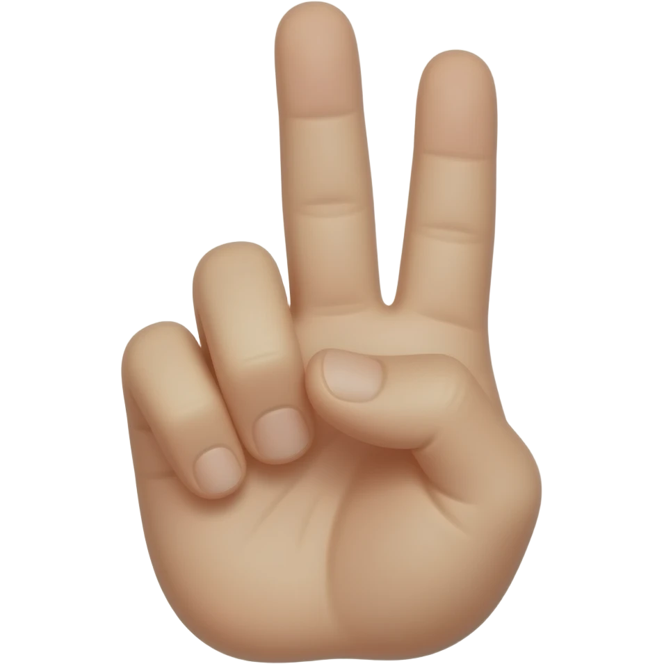3 finger emoji