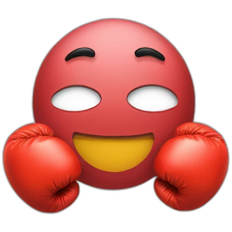 Smiley with boxing gloves emoji