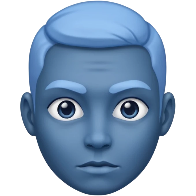 Bleu face emoji
