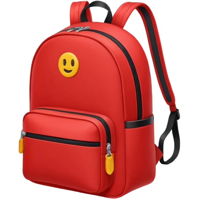 red small backpack emoji