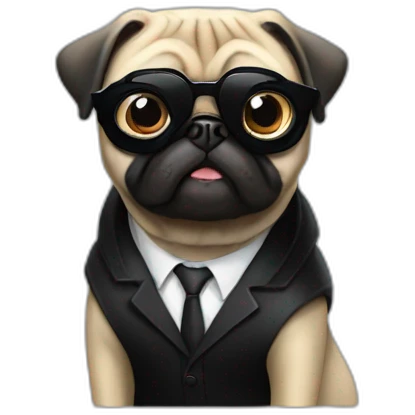 men in black frank the pug emoji