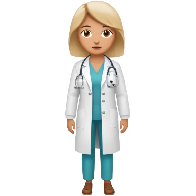 doctora mujer cuerpo completo emoji