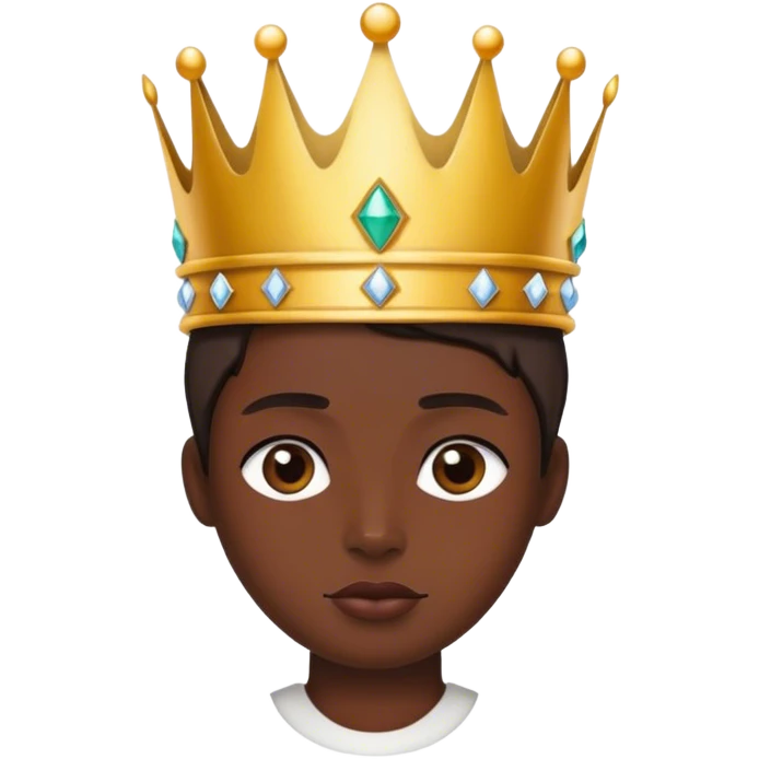 Wearing a crown emoji