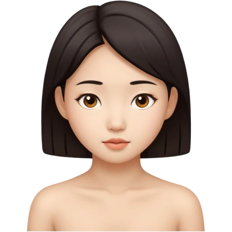 Naked Asian girl emoji