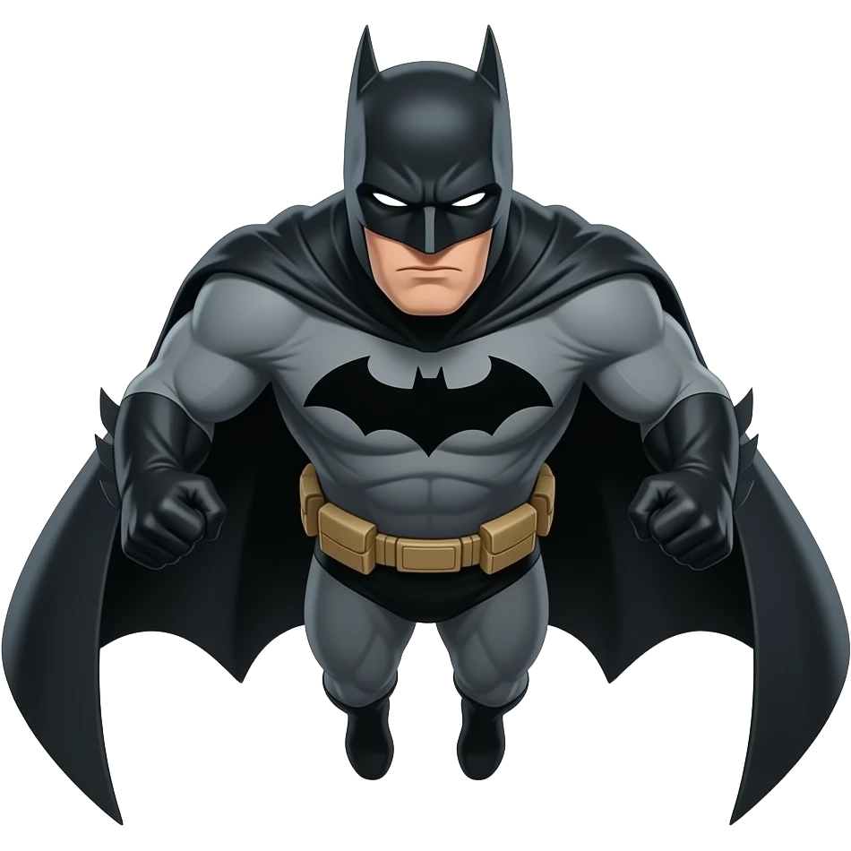 Batman emoji in which he is flying make exact same as how it was in movie emoji