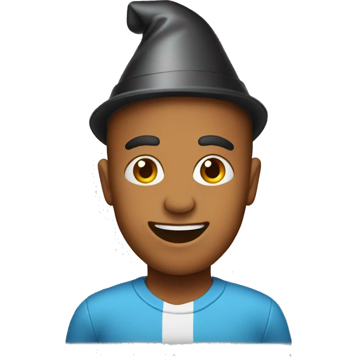 run in birthday hat emoji