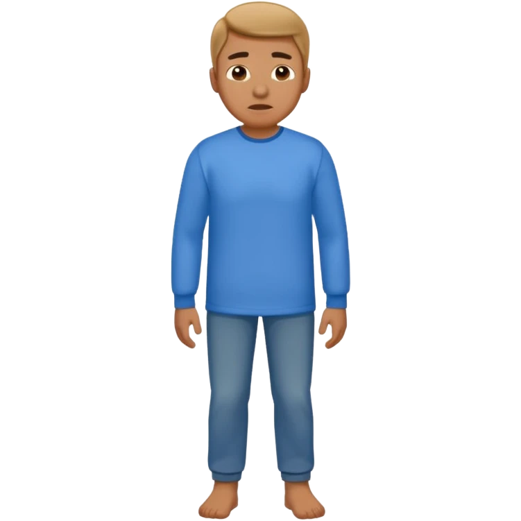 man with a full body and shirt in the cold emoji