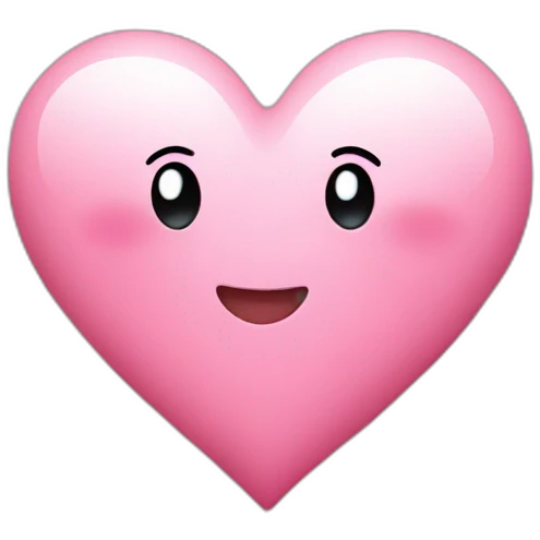 heart pink with stars emoji