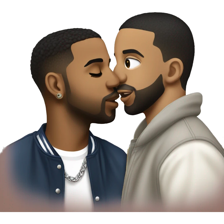 Drake kissing Kendrick Lamar emoji