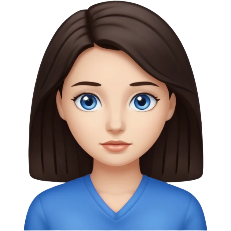 Marissa Bode with dark brown hair emoji