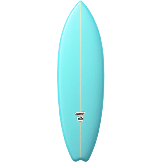 light blue surfboard emoji