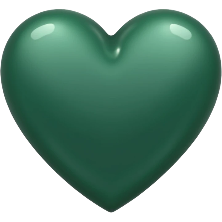 dark green love heart emoji