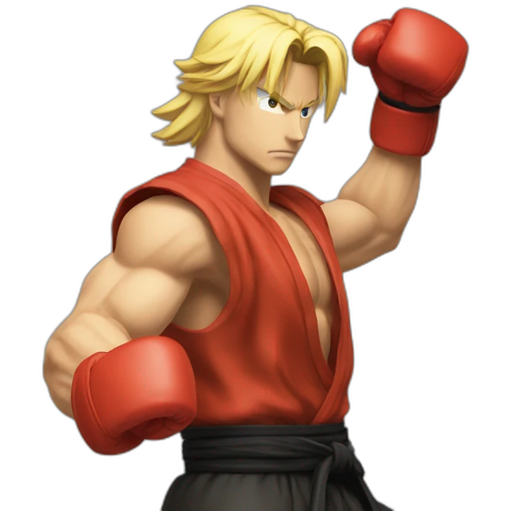 Ken Masters fighting Edmond Honda emoji