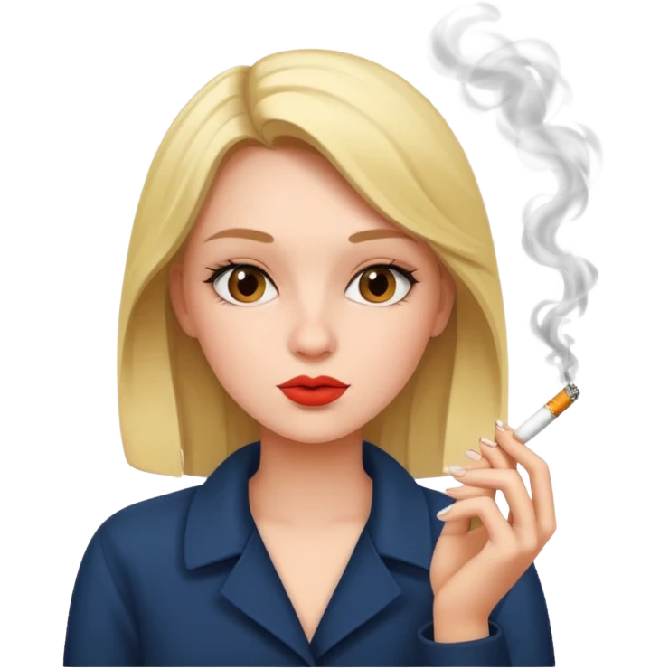 Girl smoking emoji