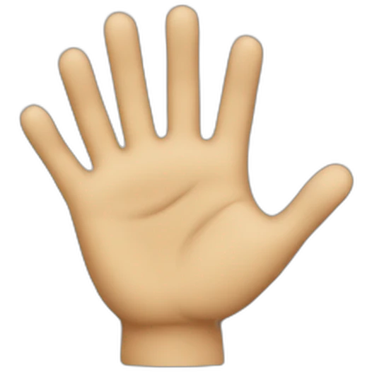Hand wavy emoji
