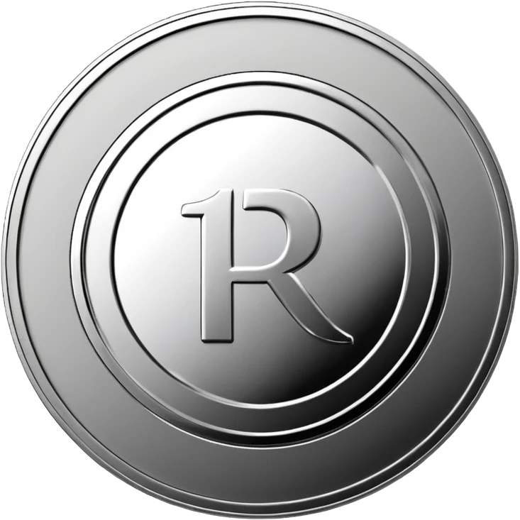 Russian 1 ruble coin emoji