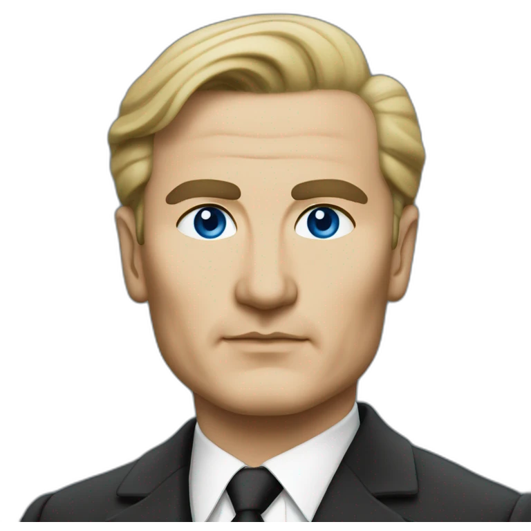 Mustafa kemal ataturk blue eyes blonde hair emoji