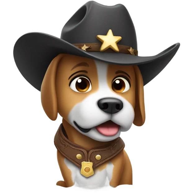 Dog cowboy  emoji