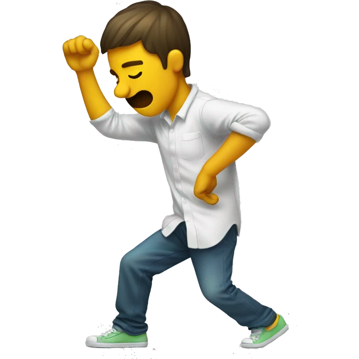someone dabbing  emoji