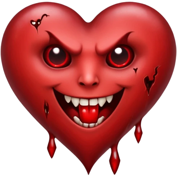 vampire themed heart emoji