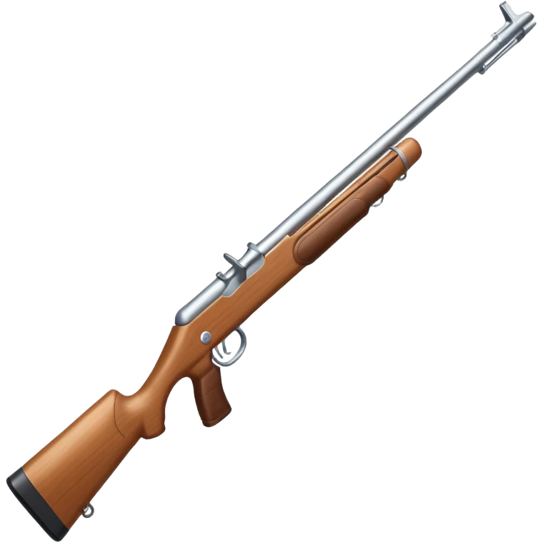White practice colorguard rifle  emoji