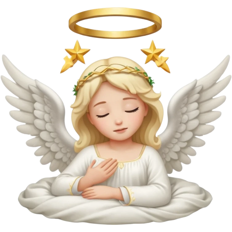 Sleeping angel emoji