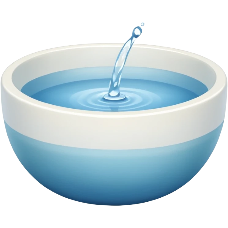 A simple water bowl emoji