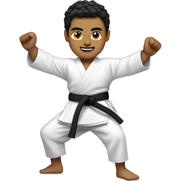 miguel diaz doing karate emoji