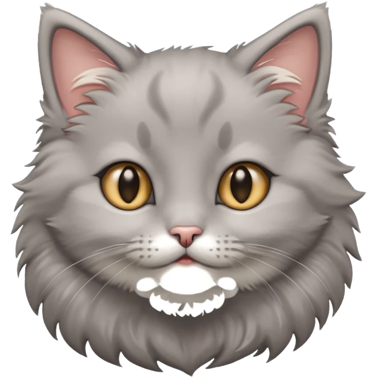 A grey kitten emoji